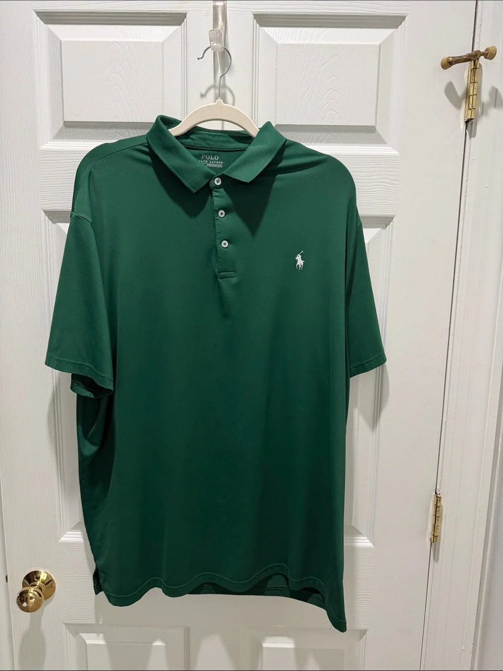 Polo by Ralph Lauren Green Short-Sleeve Polo with White Logo